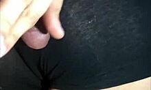 Sleepover with Friend in Mini Black Shorts