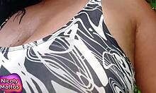 Nicoly Mattos says, 'Sweaty naughty, ate hairy without condom, filled ass with cum, pulling cream out'