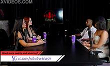 Maria Bittencourt Twerks Intensely on Black Guy, Giving Blowjob in Sheer Red Lingerie