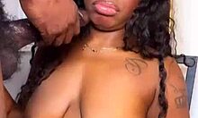 11inch Bbc Punished Ebony Stepsister With Cumshot