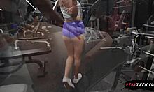 Caught cheating in the gym? That teen's sneaky sex with monster cock!