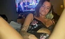 Scottish goth teen solo masturbates her big ass and tits