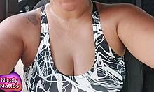 Nicoly Mattos says, 'Sweaty naughty, ate hairy without condom, filled ass with cum, pulling cream out'