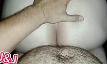 Chubby milf with tattoos surprises roommate with toys. Homemade fun.