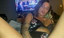 Scottish goth teen solo masturbates her big ass and tits