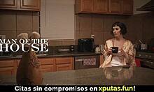 Passionate brunette in stockings enjoys fucking spanish sub in homemade taboo scene