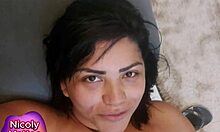 Nicoly Mattos says, 'Sweaty naughty, ate hairy without condom, filled ass with cum, pulling cream out'