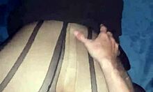 bodybuilder amateur bends over for monster cock creampie