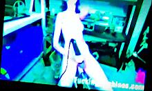 Out of this world orgasm on dildo with horny teen 18+ pussy and toys