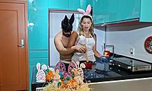 Easter recipe with bunny mommy taking lots of carrot