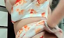 latina teases with big pussy lips.