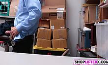 Sexy cutie penelope fucked for theft in shop with big cock