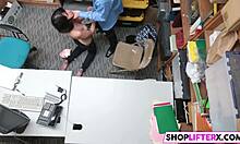Sexy cutie penelope fucked for theft in shop with big cock