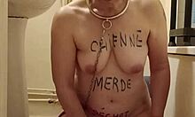 European homemade sub in 2024 session with raw humiliation and exposure.