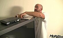 18yo amateur gets cum on face after blowjob