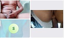 fucking her ass on webcam till she cums hard