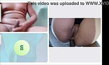 fucking her ass on webcam till she cums hard