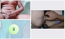 fucking her ass on webcam till she cums hard