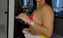 Venezuelan girl easily fucks Ecuadorian guy during Copa America