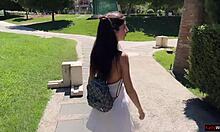 public pickup teen 18+ takes rough gangbang for cash