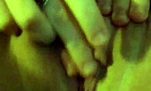 Horny friend narrates close-up fingering of wet pussy in masturbation session