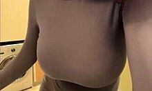 My Milky Stepmom Massages Her Big Tits