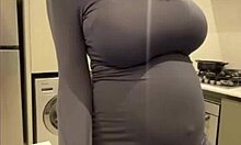 My Milky Stepmom Massages Her Big Tits