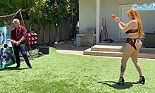 The Big Booty Milf Cheats On Husband With Step-Son And His Huge White Cock