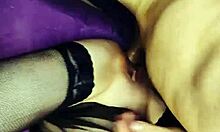 He bent her over in lingerie, fucking her wet pussy and ass until she climaxed, her eyes begging for more.