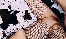 He bent her over in lingerie, fucking her wet pussy and ass until she climaxed, her eyes begging for more.