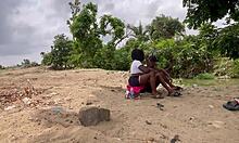 Forest Fuck with Big Ass Friend Screaming Loud in Homemade Clip