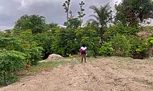 Forest Fuck with Big Ass Friend Screaming Loud in Homemade Clip