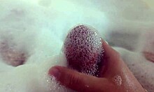 i masturbate myself while taking a bubble bath in homemade video