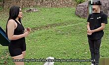 Why do step siblings fuck hard outdoors with big cocks? Watch the full story