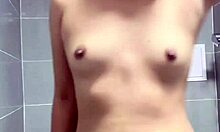 A cute chubby student feels beautiful in her costume today.