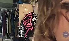 Sexy Blonde Sucks Friends' Asses!