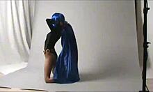 Amateur Teen Cosplays Raven In Outdoor Public Costume