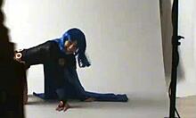 Amateur Teen Cosplays Raven In Outdoor Public Costume