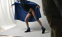 Amateur Teen Cosplays Raven In Outdoor Public Costume