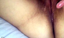 My wife's super wet pussy dripping for her friend's big cock