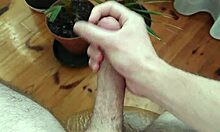 Young amateur's intense solo masturbation leads to huge cum on bed