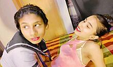 How Does Petite 18+ Teen 18+ Handle Big Cock Threesome Facial?