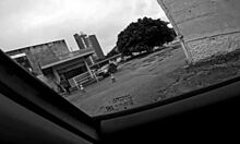 I showed my pussy in the building parking lot and the guard went crazy to fuck me