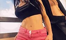 Hot Pornstar Sasha Rose Dances a Sexy Striptease for Neighbors Outdoors