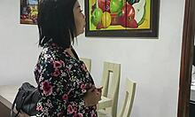 Step-Nephew Ravages Milf In Kitchen With Rimjob And Deepthroat Before Work