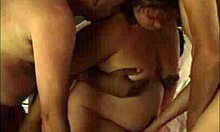 Liz enjoys an intense interracial gangbang with big cocks pounding her ass