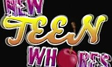 Cutey Kandi Milan slides a stiff cock into her tight pussy for deepthroat and facial