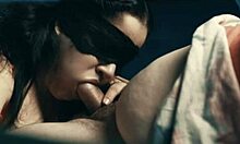 Amateur BBW Latina loves blowjobs! She makes him cum fast, bunda deliciosa.