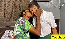 Me and my skinny schoolmate fuck in a hotel room with blowjob and missionary 😍