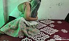 skinny indian wife gets her shaved pussy licked and fucked hard by husband